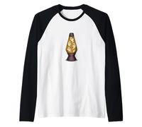 Lampe Ghost in a Lava, Design rétro et Effrayant pour Halloween Manche Raglan