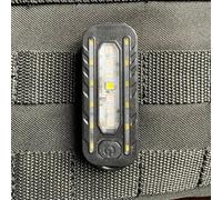 Lampe Gilets Tactique MOLLE Torche à Clip - 5 Modes d’Éclairage Autonomie 8h - Boîte Rangement & Accessoires Idéale Fdo, Police, Gendarmerie, Sapeurs Pompiers, Sécurité, SUGE, DOUANE
