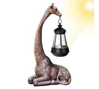 Lampe girafe - Statue d'extérieur en forme de girafe, lanterne de porche | Jolie figurine solaire de lampe de cour, décoration de cour pour femme, décoration de cour pour les vacances