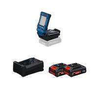 Lampe GLI 18V-800 + 2 Batteries EXPERT 4 Ah + 1 Chargeur GAL 12V/18V-80 BOSCH