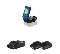 Lampe GLI 18V-800 + 2 batteries Procore 18V 4 Ah + 1 chargeur GAL 18V-40 BOSCH