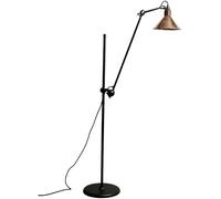 Lampe Gras - 215 Lampadaire Noir/Cuivre Brut/Blanc