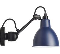 DCW Lampe Gras N°304 Black Round Wandleuchte, abat-jour bleu