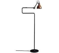 Lampe Gras - 411 Lampadaire Noir/Cuivre Brut Lampe Gras