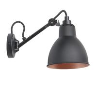 Lampe Gras N104 Applique Murale Noir/ Noir/ Cuivre - DCWéditions
