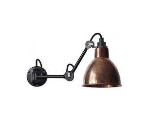 Lampe Gras N204 Applique Murale Mat Noir et Cuivre Brut