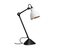Lampe Gras N205 Lampe à Poser Noir Mat & Blanc et Cuivre