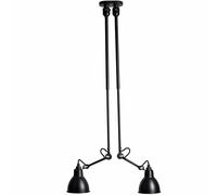 Lampe Gras N302 Plafonnier Double Mat Noir