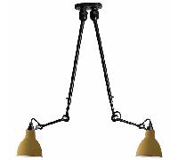 DCW Lampe Gras No 302 Double Plafonnier jaune