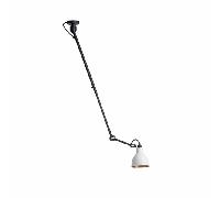 Lampe Gras N302 Plafonnier Noir Mat et Blanc et Cuivre