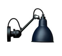 DCW Lampe Gras N°304 Black Round Wandleuchte, abat-jour bleu