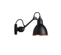 Lampe Gras N304 Applique Murale Mat Noir et Noir/Cuivre Câblé