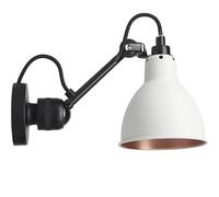 Lampe Gras N304 Applique Murale Noir Mat et Blanc/ Cuivre Câblé