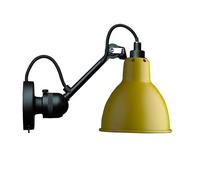 Lampe Gras N304 Applique Murale Noir Mat et Jaune Mat avec Interrupteur Marche/arrêt