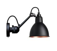 Lampe Gras N304 Applique Murale Noir Mat et Noir Mat et Cuivre avec Interrupteur Marche/arrêt