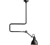 Lampe Gras N312 Plafonnier Noir Mat/Noir Mat/Cuivre