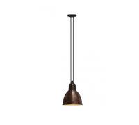Lampe Gras N322 XL Suspension Cuivre Brut et Blanc Round