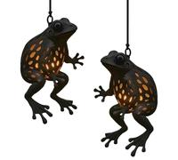 Lampe Grenouille | 2 Pièces Éclairage Environnemental Mignon Décoration Extérieure | Lumières Extérieures Décorations Grenouille Lanterne - Pour Jardin Clôture Arbre Chemin Paysage Maison Intérieur