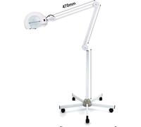 Lampe grossissante à LED, grossissement 5x, bras réglable, BLANC, 5X