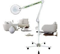 Lampe grossissante à LED, grossissement 8x, éclairage fluorescent 24W, BLANC