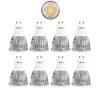 Lampe GU10 LED 5 x 1 W LED puce à intensité variable 5 W remplace halogène 50 W, Blanc chaud 2700K, 520LM, angle d'éclairage 60 °, poires, ampoule LED LED, Ø 48 x 70 mm AC 220 V 230 V, 8 pack