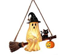 Lampe Halloween Citrouille Résine 13,8cm Lampe Halloween Citrouille | Éclairage chaud automatique, crépuscule à l'aube, design citrouille mignon, pour idéal pour fête d'Halloween
