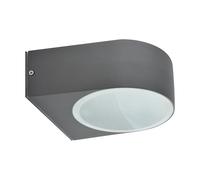 Lampe Haut Bas Aluminium 17 CM Large IP54 Gris Foncé E27 Lampe Mur