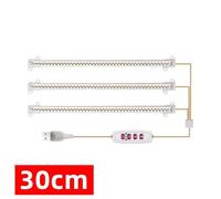 Lampe Horticole, 1/2/3/4 LED poussent des bandes lumineuses for les plantes d'intérieur USB spectre complet Phyto lampe minuterie réglable semis légumes fleur lampe de croissance(30CM(One Tows Three))