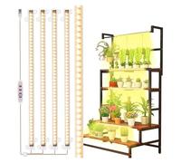 Lampe Horticole, 1/2/3/4 LED poussent des bandes lumineuses for l'intérieur, plantes USB spectre complet Phyto lampe réglable minuterie semis légumes fleur lampe de croissance(30CM(One Tows Three))