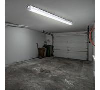 Plafonnier LED étanche chambre étanche éclairage de bain Lampe LED de garage Tube LED, connexion en série, protégé contre les jets d'eau, 1x LED 36W 4320lm blanc neutre, L 120 cm