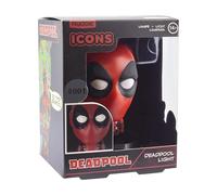 Lampe icône 3D Deadpool - Officiellement licencié, Lumière de bureau, Salle de jeux ou chambre, Cadeau pour fans de Marvel