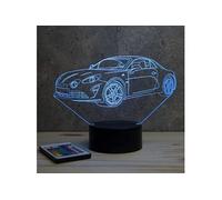 Lampe illusion 3D Alpine Renault A110 berlinette Multicolore