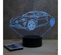 Lampe illusion 3D Alpine Renault A110 berlinette Multicolore