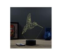 Lampe illusion 3D Animal Colibri Origami