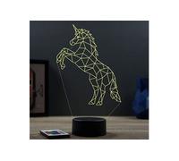 Lampe illusion 3D Animal Licorne Origami