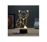 Lampe illusion 3D Animal Renard Origami