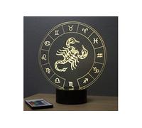 Lampe illusion 3D Astrologie Horoscope Scorpion
