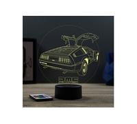 Lampe illusion 3D De Lorean DMC12