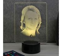 Lampe illusion 3D portrait Claude François Multicolore G