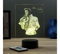 Lampe illusion 3D portrait Elvis Presley Hawaii Multicolore G