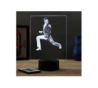 Lampe illusion 3D portrait Freddie Mercury debout Multicolore