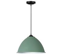 Lampe industrielle rétro simple simple tête abat-jour lustre bureau scandinave restaurant pendentif lumière barre de couleur couvre haute baie lumière e27 tête unique, un seul lustre