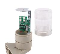 Lampe industrielle suspendue de 50 mm, LED multicolore, signal d'alarme, lumière d'avertissement for machines, lumière fixe/clignotante, 12 V/24 V(12V Flash-sound)