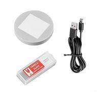 Lampe inférieure de microscope avec éclairage LED transmissif, luminosité réglable à distance, alimentation USB pour analyse des lames de microscope numérique (B)