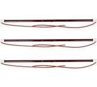 Lampe Infrarouge 1050W 1000W, Ampoule De Polymérisation De Peinture, Élément Chauffant À Quartz Halogène, Lumière Infrarouge À Ondes Courtes, Ampoule Dorée, Tube Rubis (Color : L53R-3PCS, Size : A)
