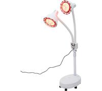 Lampe infrarouge 360° double tête Lampe de massage corporel Lampe chauffante Lampe thérapeutique Lampe de massage infrarouge Réglable