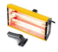 Lampe Infrarouge chauffante carrosserie 2000W, Lampe Infrarouge de Durcissement à Ondes Courtes 220V Portable pour Réparation Carrosserie Automobile, Travaux de Peinture (350×400MM)