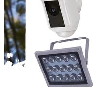Lampe infrarouge de vision nocturne, 15 LED, 100 m de visibilité, gris clair