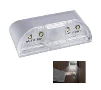 Lampe infrarouge infrarouge sans fil pour serrure de porte avec détecteur de mouvement automatique, veilleuse autocollante idéale pour porte d'entrée, couloir, placard, tiroir, intérieur et extérieur,