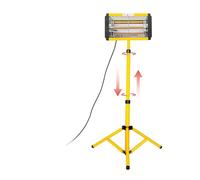 Lampe Infrarouge Lampe À Polymérisation De Peinture Infrarouge 1000W, Chauffante Ondes Courtes, Relevable, For Carrosserie Voiture, Séchage For Réparation Pièces Automobiles(ZJ-SC-001-Y-yellow)